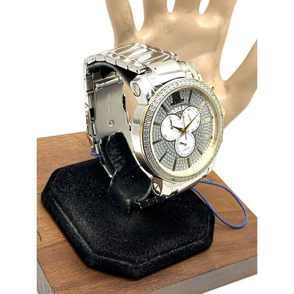 Joshua & Sons Men's Watch JS56 Quartz Chronograph Two Tone Stainless Ste… - Picture 2 of 13